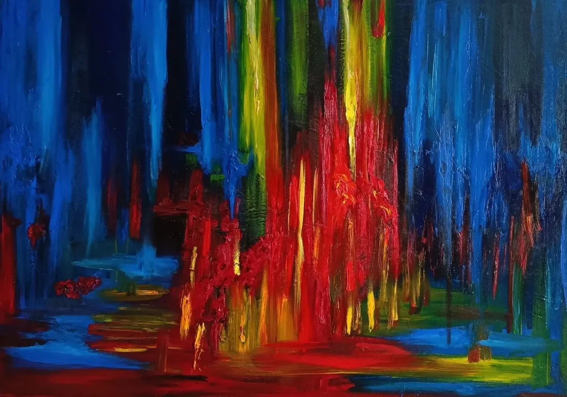 Sprzedam obraz olejny -Wodospady Ognia - zdjecie glowne