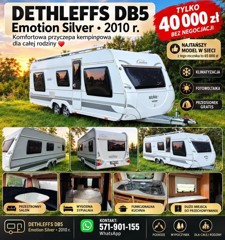 Przyczepa kempingowa Dethleffs DB5 Emotion Silver 2010 - zdjecie glowne