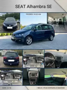SEAT Alhambra 2017 | 2.0 TDI DSG | 7 Miejsc | El. Drzwi i Klapa | Kameta