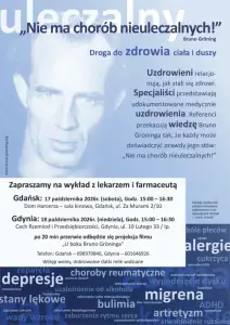 Gdańsk wykład informacyjny z lekarzem - uzdrowienie jest możliwe 17.10.2026