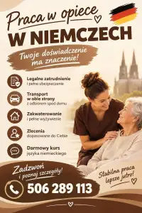 Praca w Niemczech dla opiekuna seniora – legalne zatrudnienie