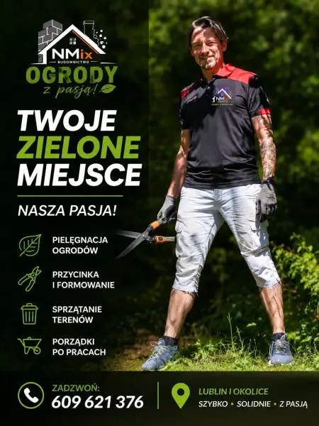 NMiX Ogrody – Usługi Ogrodnicze Lublin i Okolice | Koszenie, Przycinanie, Porządkowanie