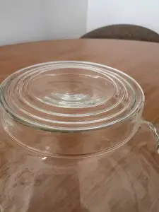 Vintage Jenaer Glas – zestaw Bauhaus: 8 szklanek i czajnik - miniatura 8
