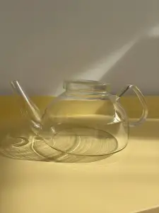 Vintage Jenaer Glas – zestaw Bauhaus: 8 szklanek i czajnik - miniatura 7