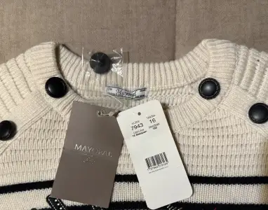 Mayoral sukienka dzianinowa sweter w paski r. 16 / 162 cm - miniatura 4