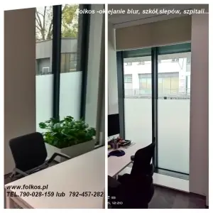 Folie okienne Warszawa Mokotów -Ochota folie z usługą oklejania szyb TEL.790028159 Folkos Warszawa - miniatura 8