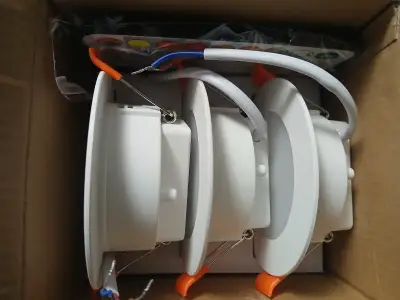 Dusktec LED Downlight 7W zestaw 3 sztuki biały IP44 - miniatura 3
