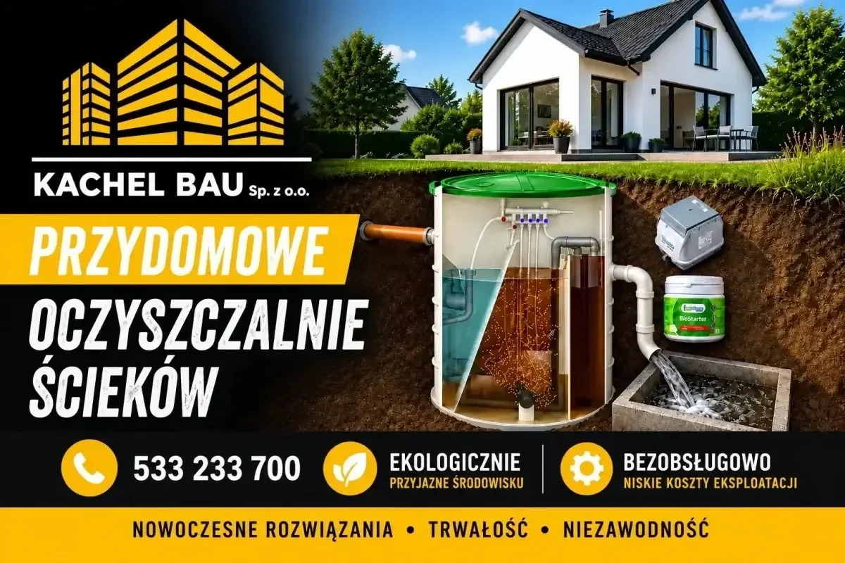 przydomowe oczyszczalnie ścieków biologiczne, ekologiczne szambo
