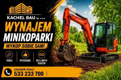 wynajem minikoparki KUBOTA KX030
