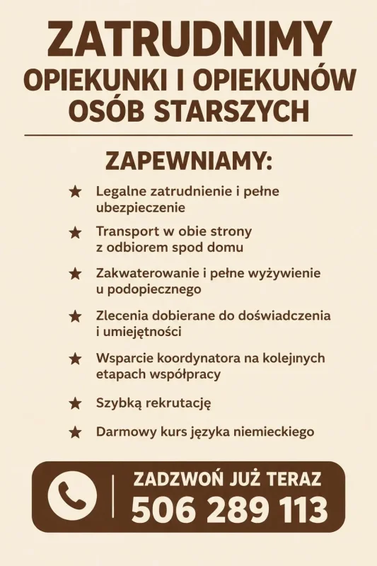 Praca w opiece w Niemczech – wykorzystaj swoje doświadczenie!
