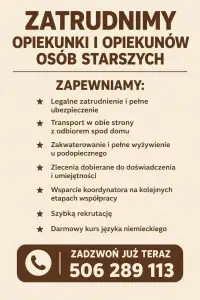 Praca w opiece w Niemczech – wykorzystaj swoje doświadczenie!