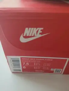Nike Gamma Force damskie 38,5 – nowe z pudełkiem 🤍🖤 - miniatura 5