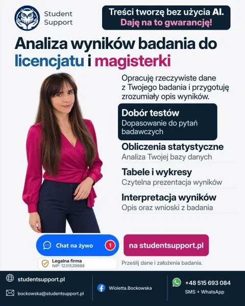 Analiza statystyczna i opracowanie wyników badań - online