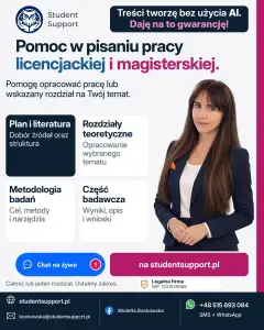 Pomoc w pisaniu licencjatu i magisterki - opracowanie tekstu online – Mysiadło