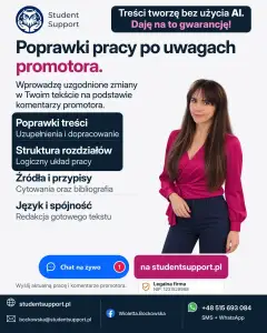 Poprawki pracy po uwagach promotora - redakcja i uzupełnienia online – Mysiadło